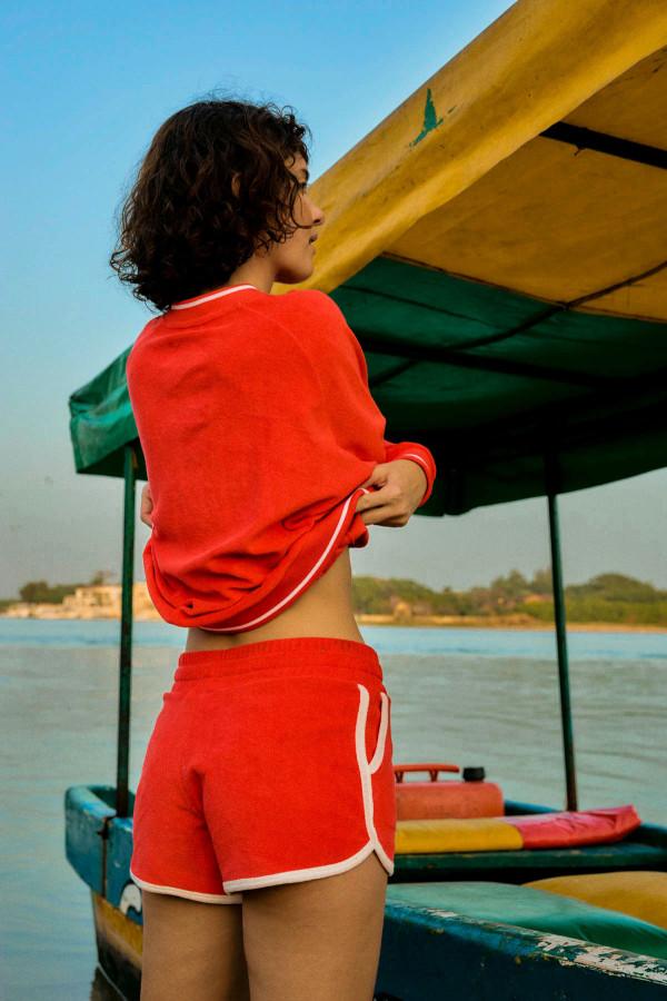 La Nouvelle Short Bob Red Terry