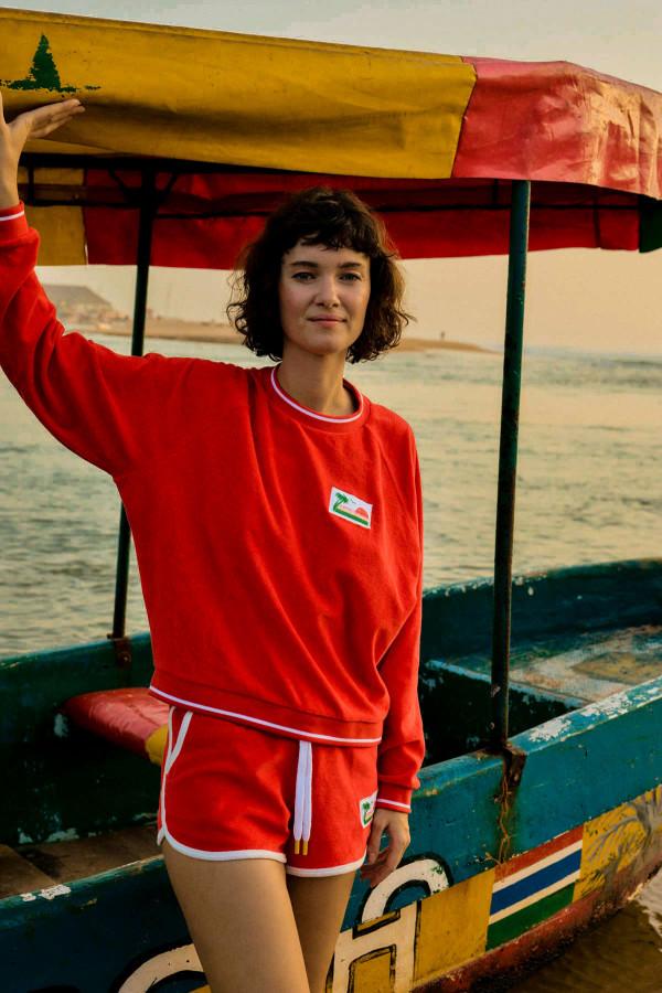 La Nouvelle Short Bob Red Terry