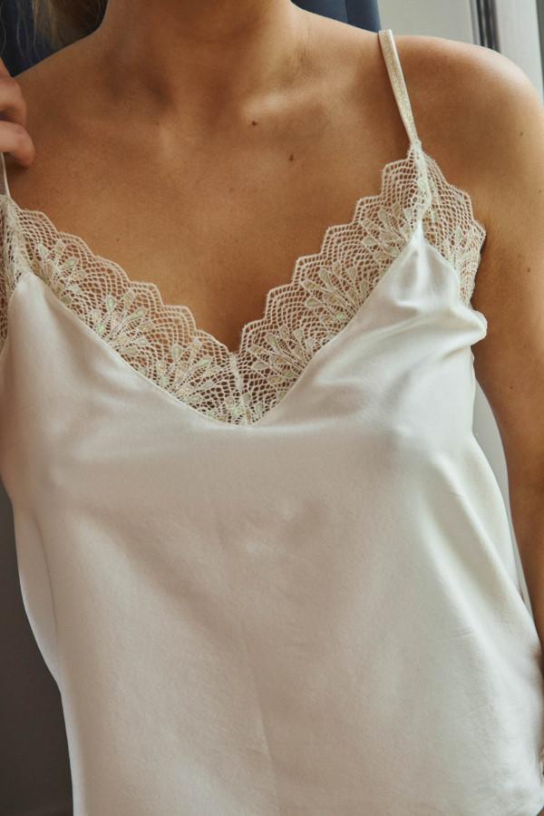 La Nouvelle Top Charlotte Milk Lace