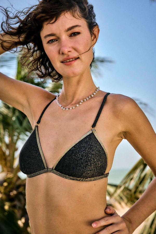 La Nouvelle Triangle Nicoleta Golden Lurex