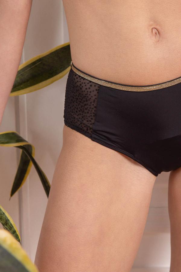 La Nouvelle Shorty Menstruel Moon Flux Abondant Noir