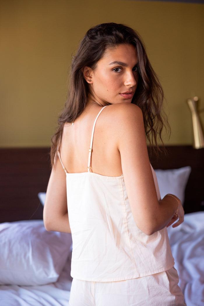 La Petite étoile Caraco Et Shorty Set Botsy - Champagne