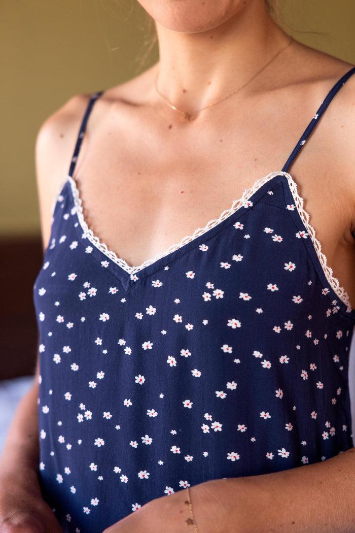 La Petite étoile Caraco Et Shorty Set Zia - Fleurette