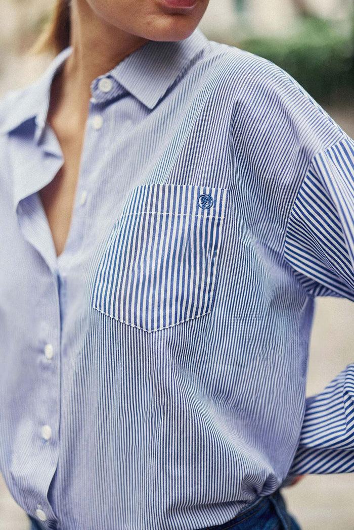 la petite étoile Chemise à rayures bleu/blanc - Coralia