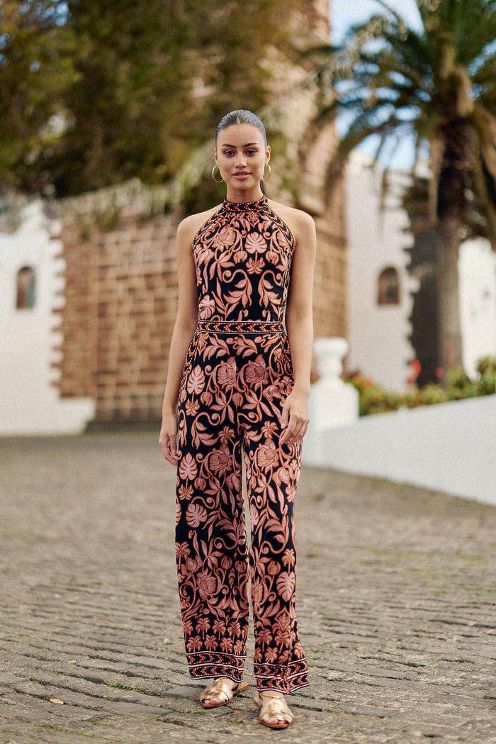 La Petite étoile Combi-pantalon Dos Nu Floral - Laure