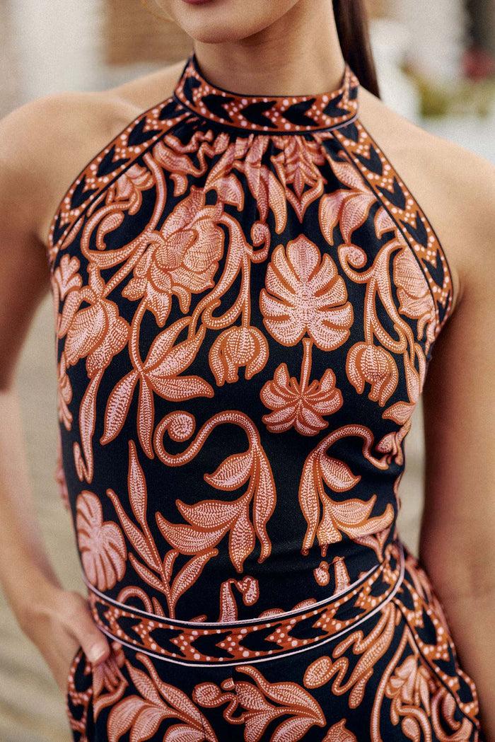 la petite étoile Combi-pantalon dos nu floral - Laure