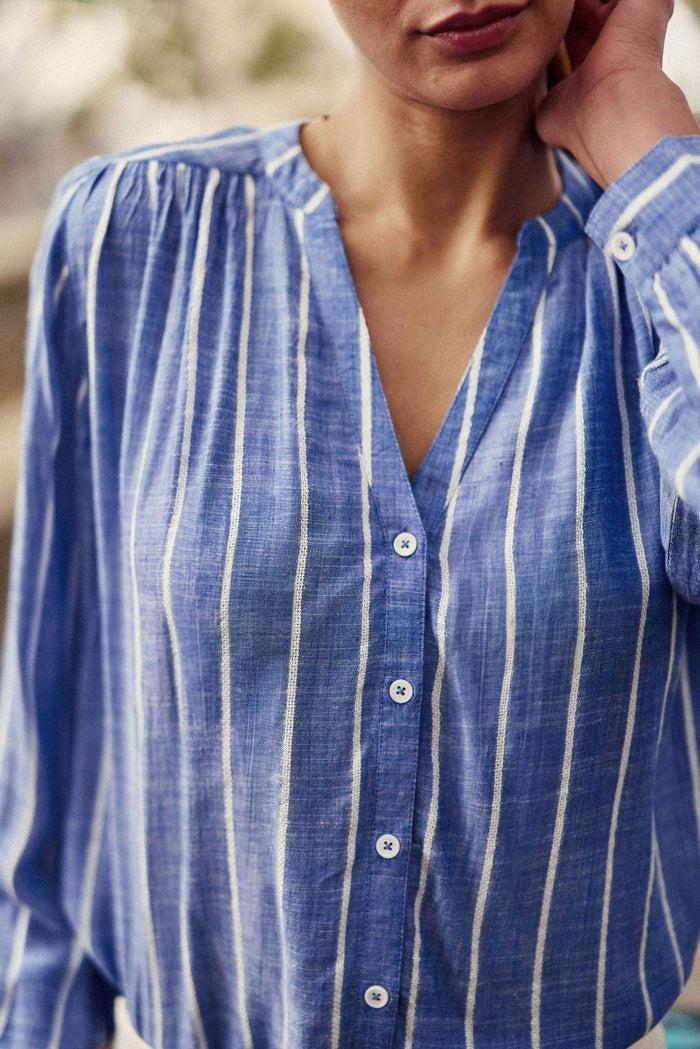 la petite étoile Blouse à rayures bleu/blanc - Blue