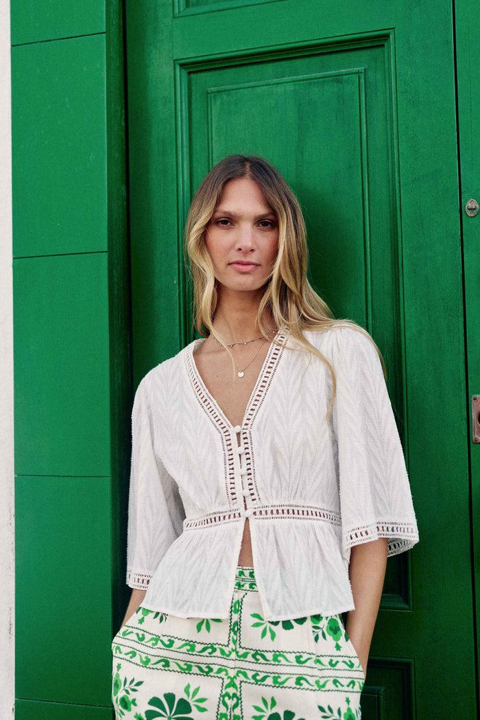 La Petite étoile Blouse Ajourée écru - Berin
