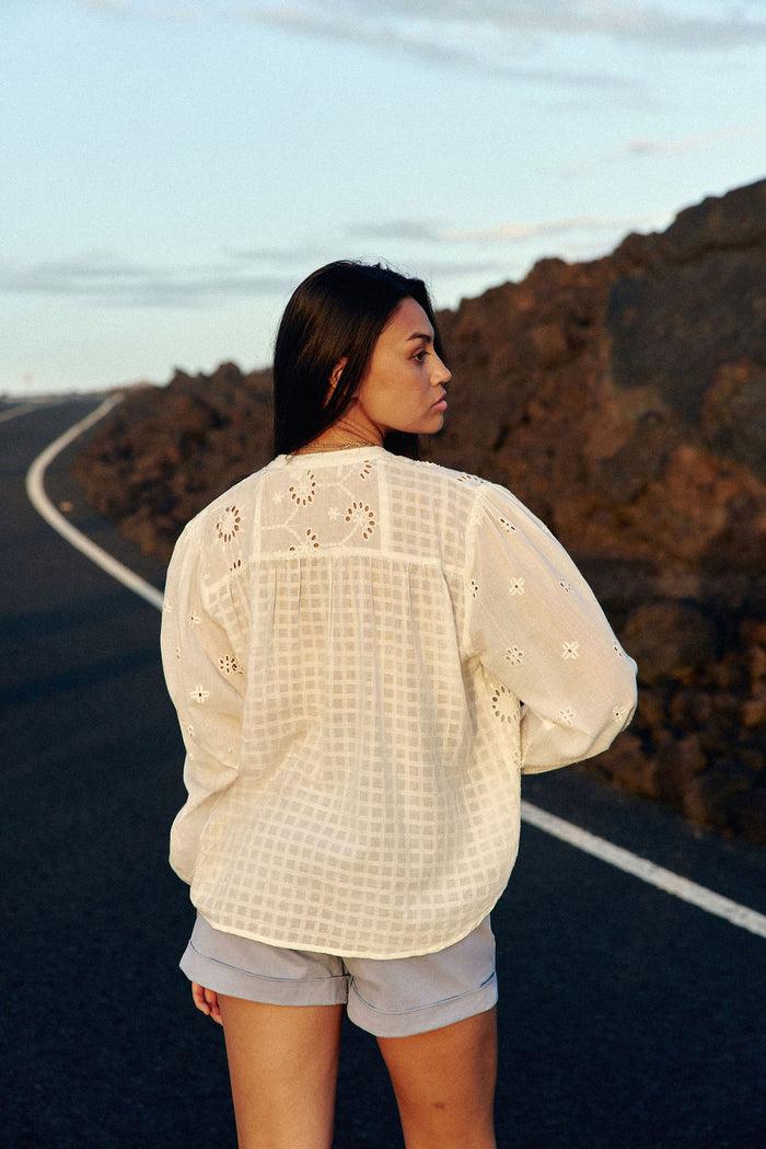 La Petite étoile Blouse Ample Blanche - Bolian