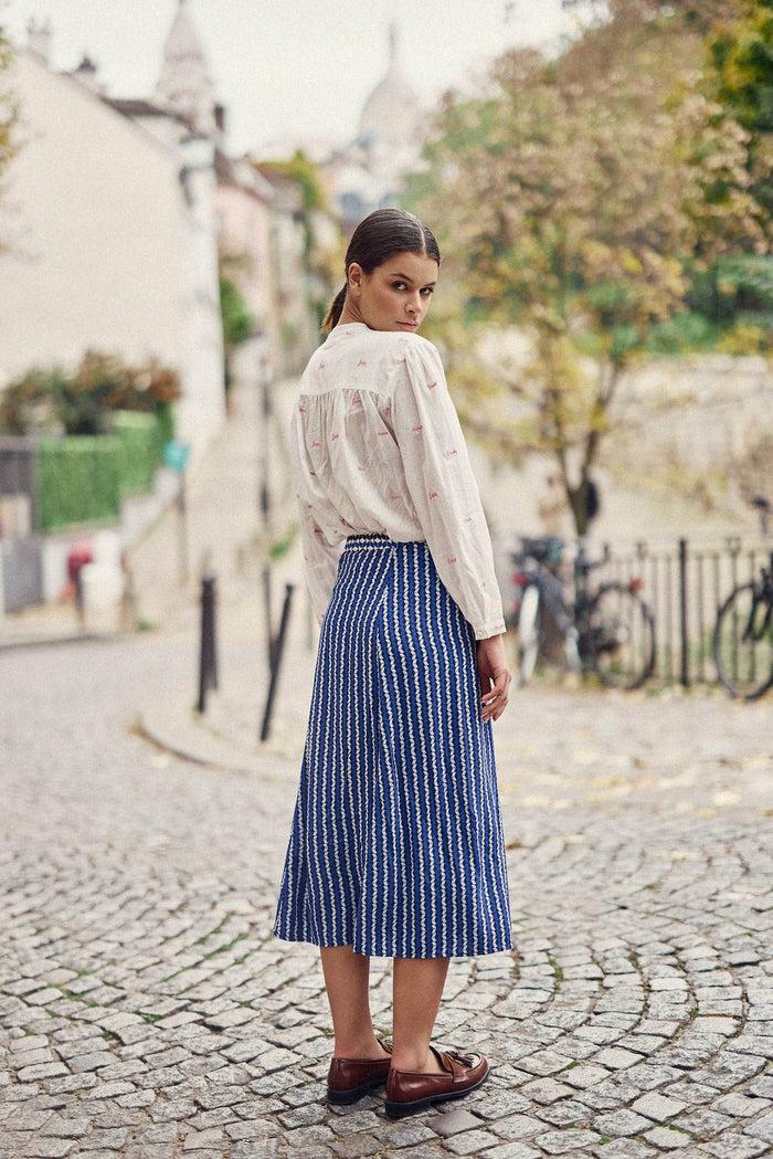 La Petite étoile Blouse Ample écru/rose - Bolia