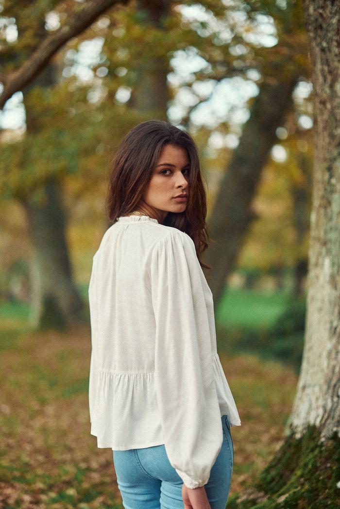 La Petite étoile Blouse Blanche En Viscose - Beth