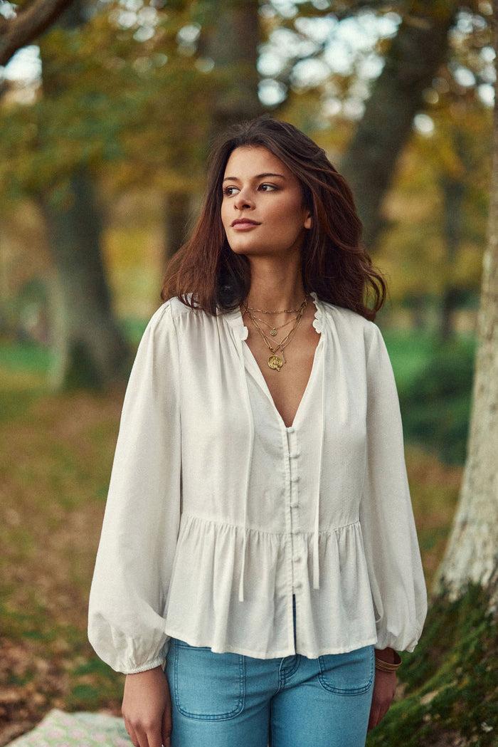 la petite étoile Blouse blanche en viscose - Beth