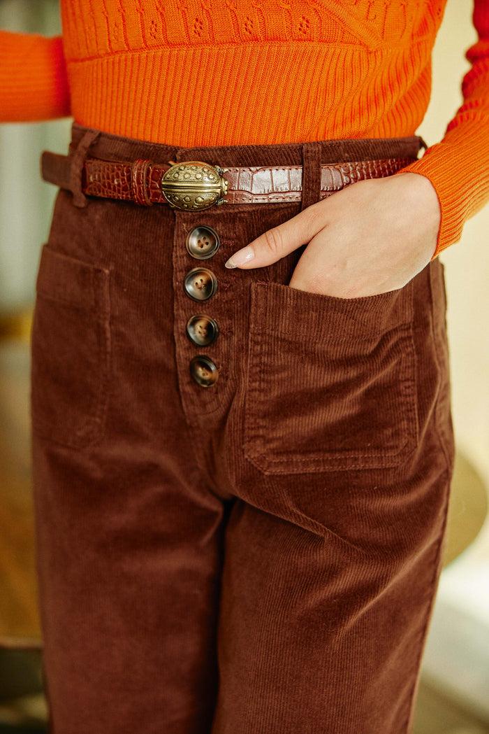 La Petite étoile Ceinture Coccinelle - Marron