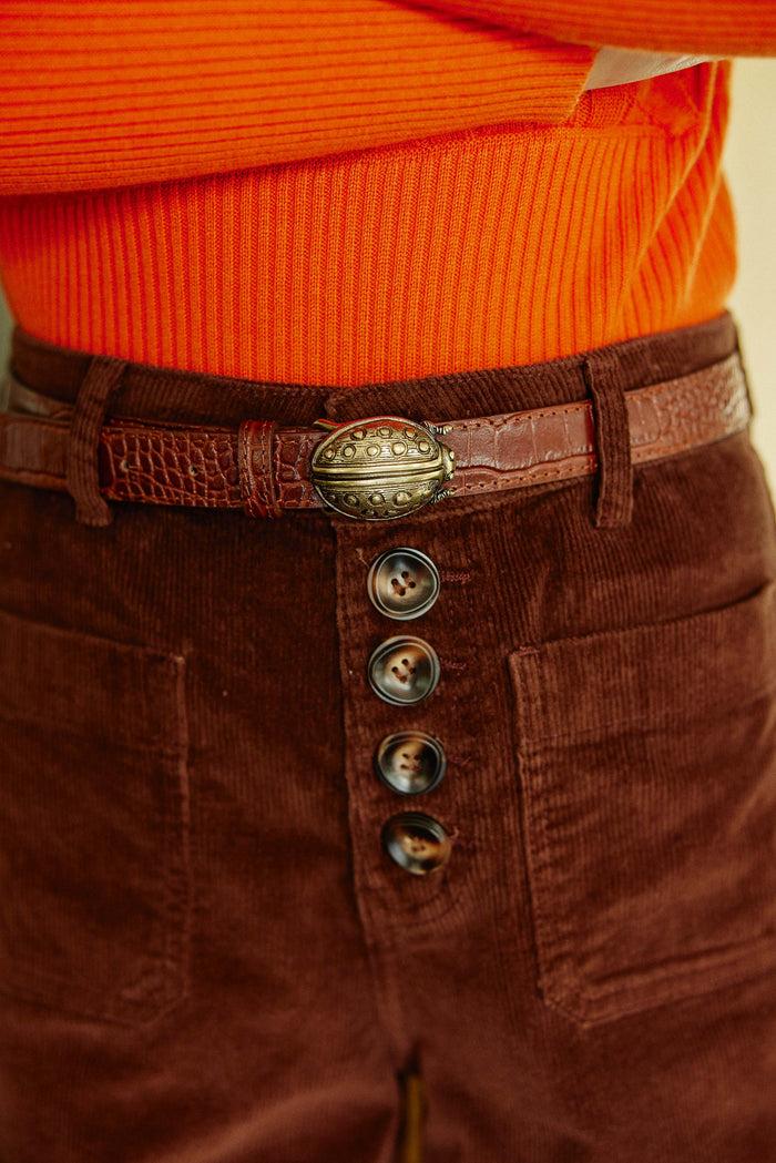 la petite étoile Ceinture Coccinelle - Marron