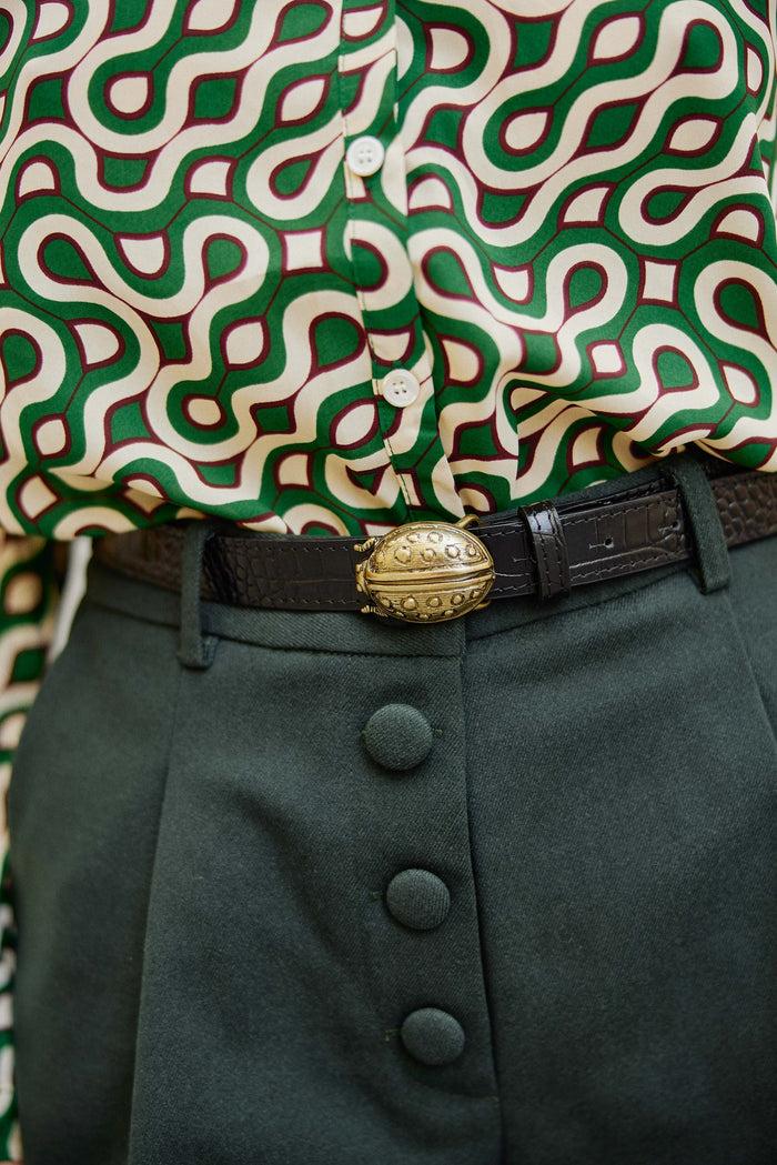 la petite étoile Ceinture Coccinelle - Noir