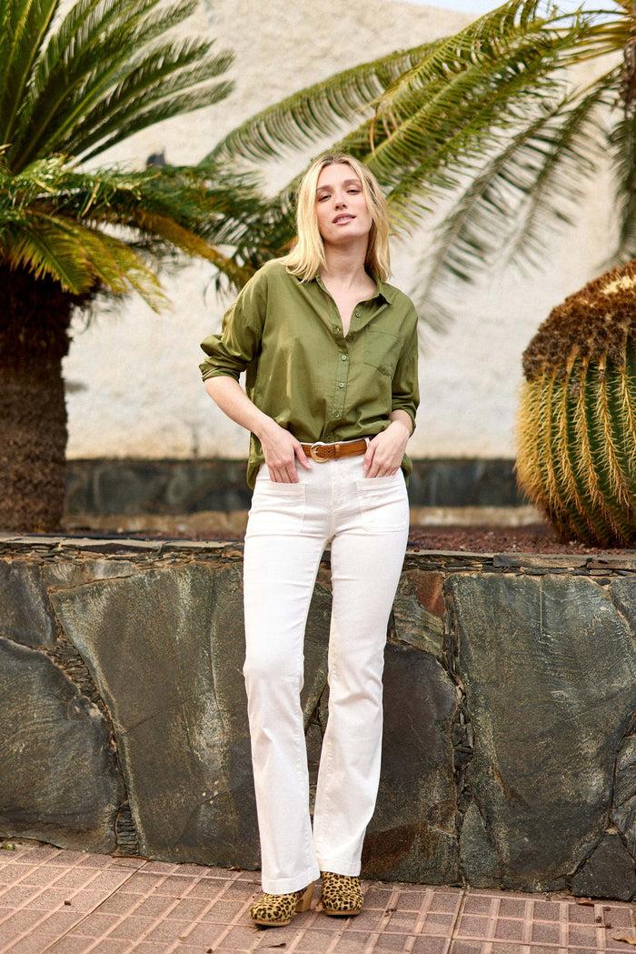 La Petite étoile Ceinture Cuir Croco Camel - Aiden