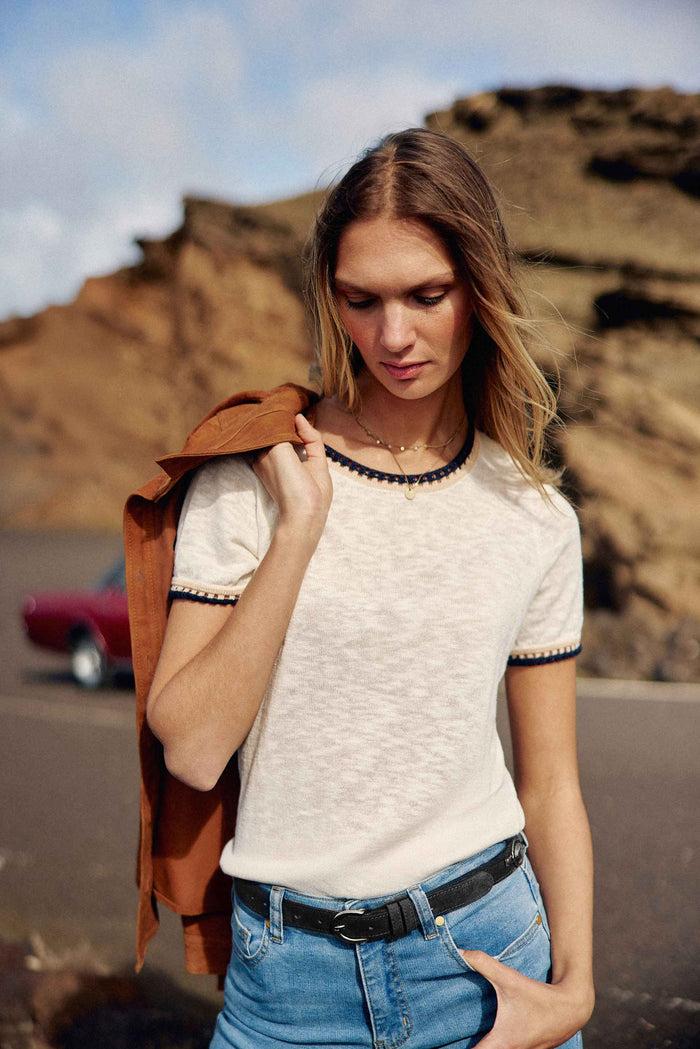 La Petite étoile Ceinture Cuir Noir - Alicio