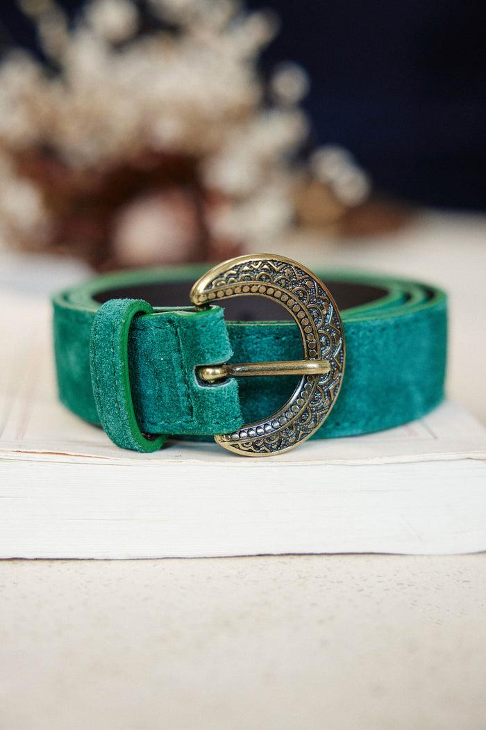 la petite étoile Ceinture cuir Vivian - Vert