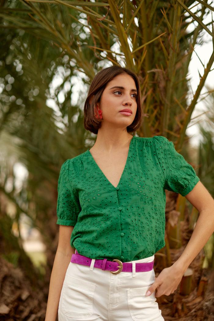 La Petite étoile Ceinture Cuir Vivian - Violine