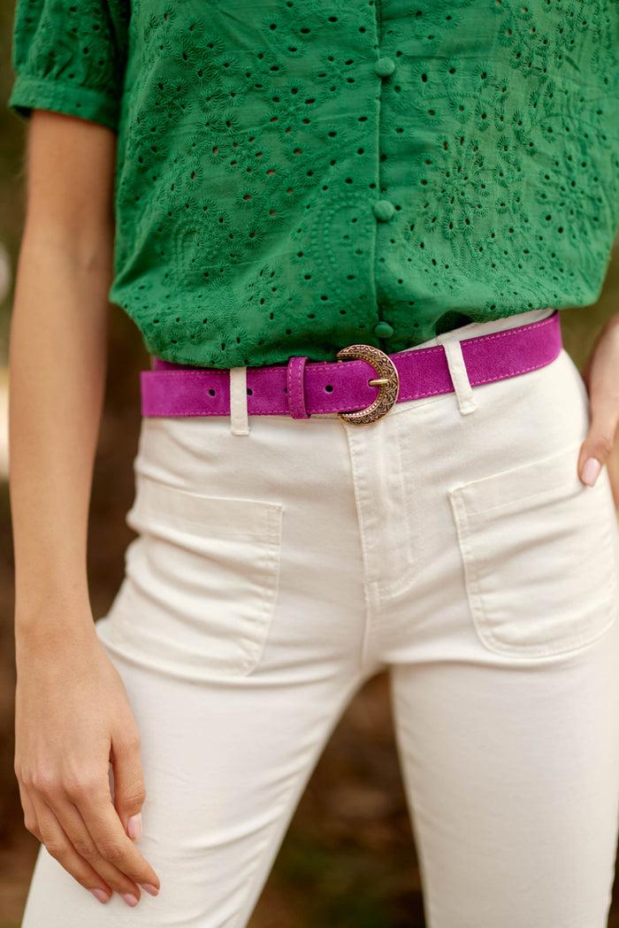 la petite étoile Ceinture cuir Vivian - Violine