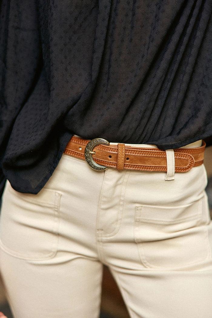 la petite étoile Ceinture en cuir Ash - Camel