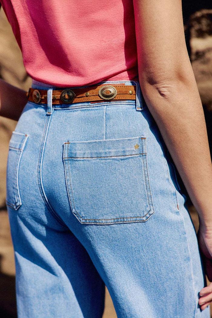 La Petite étoile Ceinture En Cuir Camel - Alicio