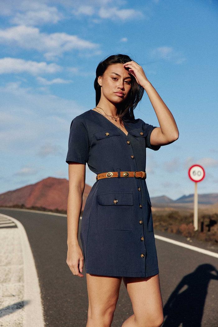 La Petite étoile Ceinture En Cuir Camel - Alicio