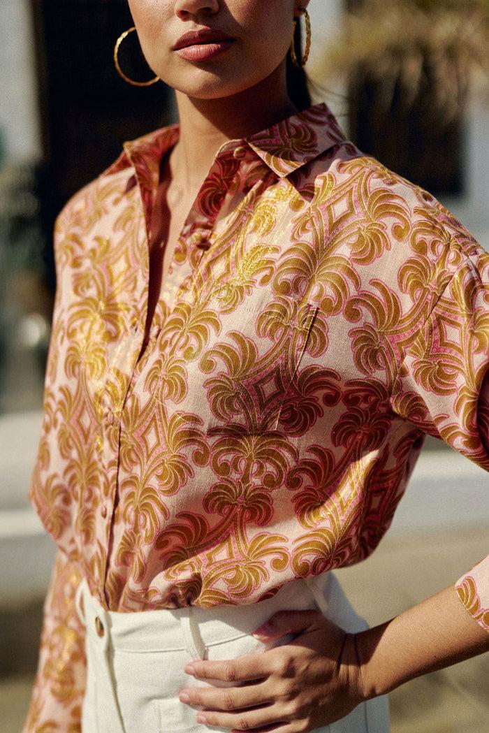 la petite étoile Chemisier droit floral - Chanti