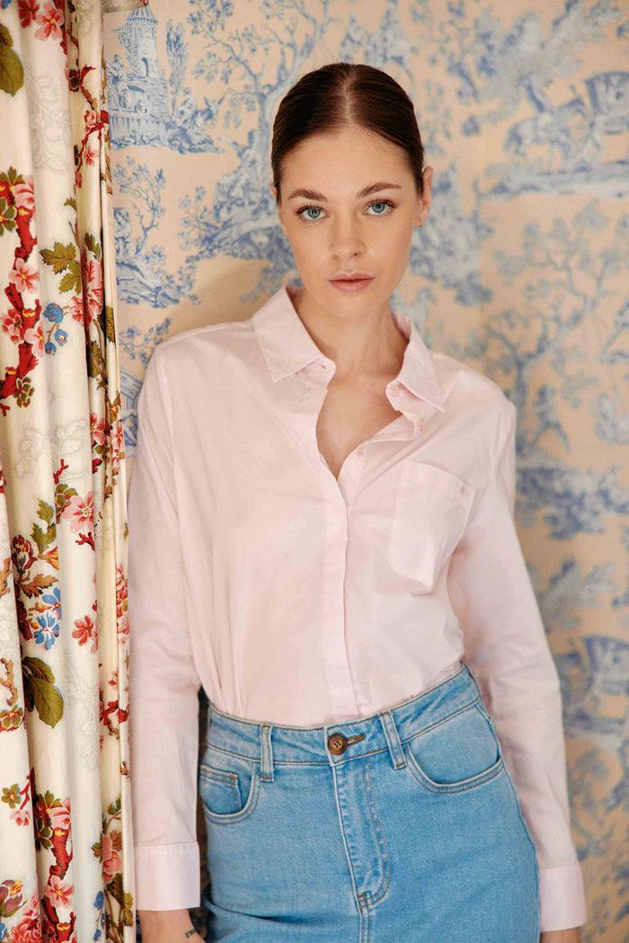 La Petite étoile Chemisier Droit Rose - Carli