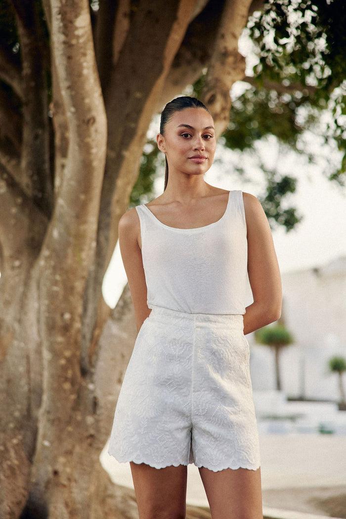 La Petite étoile Débardeur Col Rond écru - Diane