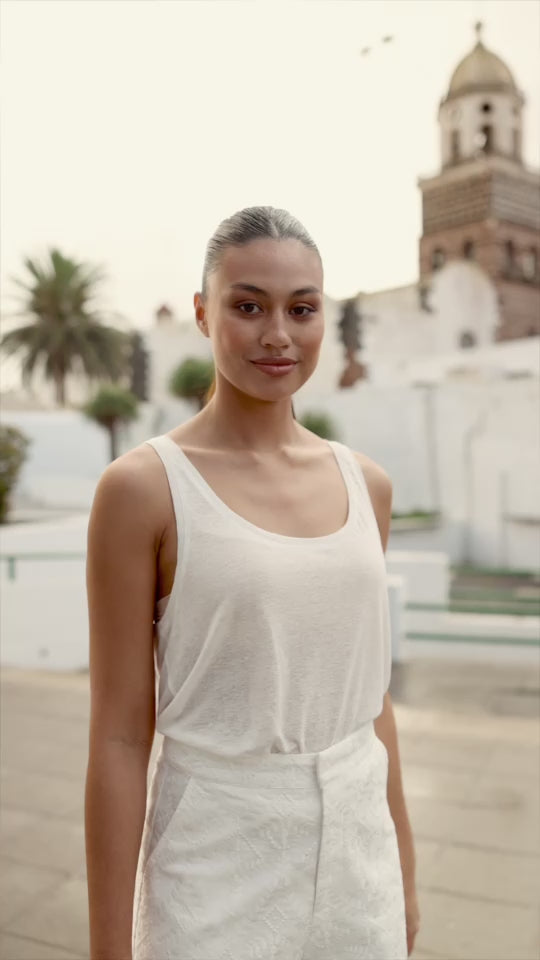 La Petite étoile Débardeur Col Rond écru - Diane