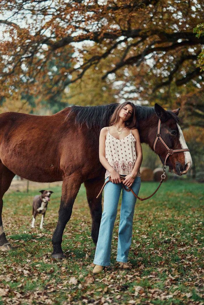 La Petite étoile Debardeur Col V Dalia - Floral