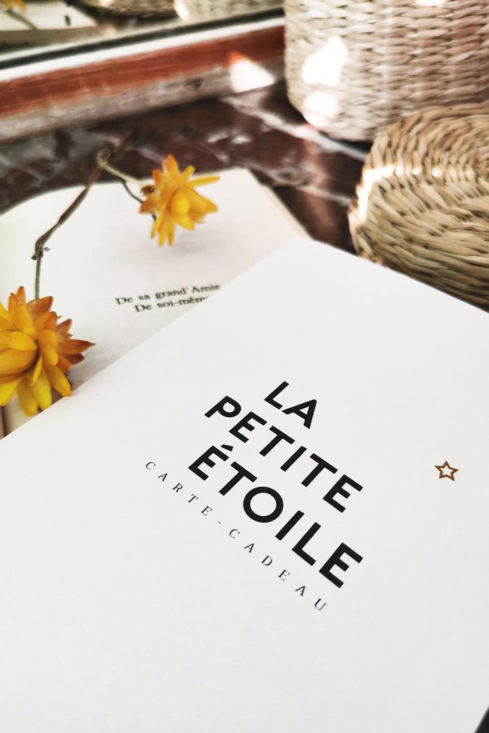 la petite étoile E carte-cadeau