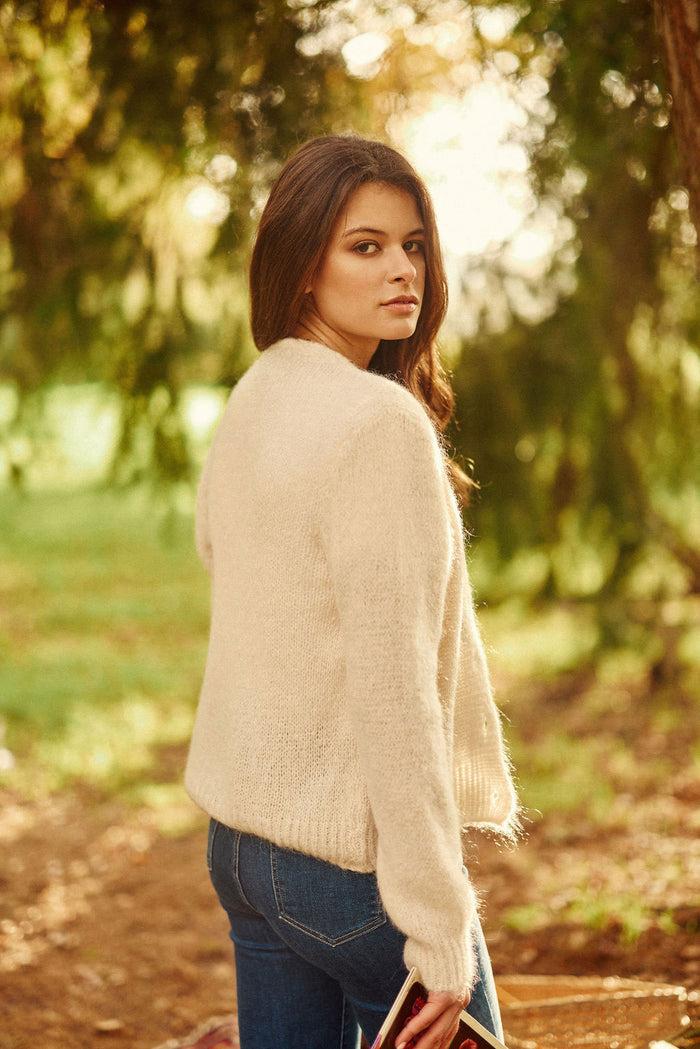 La Petite étoile Gilet En Maille Beige - Mara