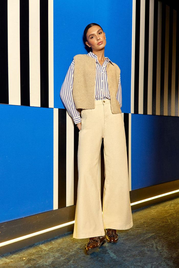 La Petite étoile Gilet Sans Manches Beige - Crea