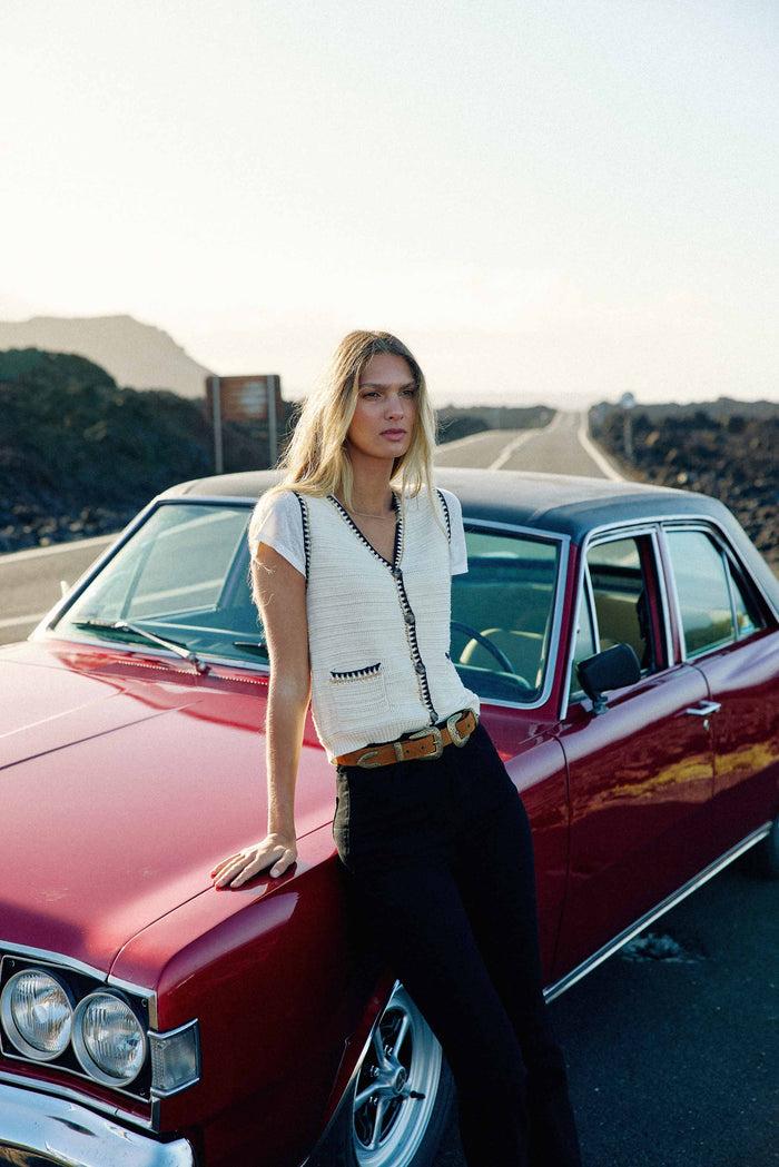 La Petite étoile Gilet Sans Manches écru - Madina