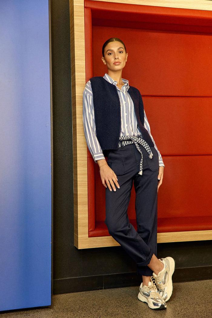 La Petite étoile Gilet Sans Manches Marine - Crea