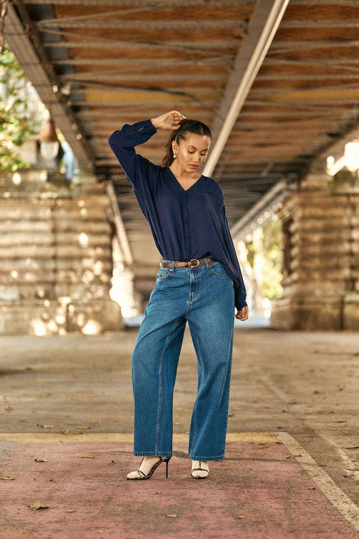 La Petite étoile Jean Baggy Dark Stone - Peguy