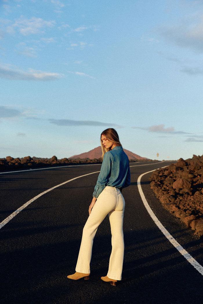 La Petite étoile Jean Flare Beige Clair - Sonny