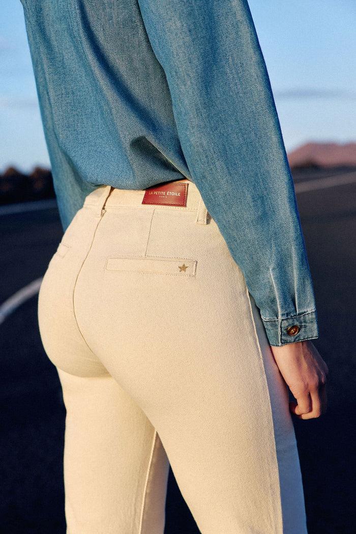 La Petite étoile Jean Flare Beige Clair - Sonny