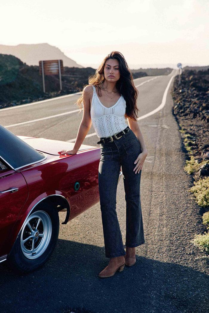 la petite étoile Jean flare gris - Sonny