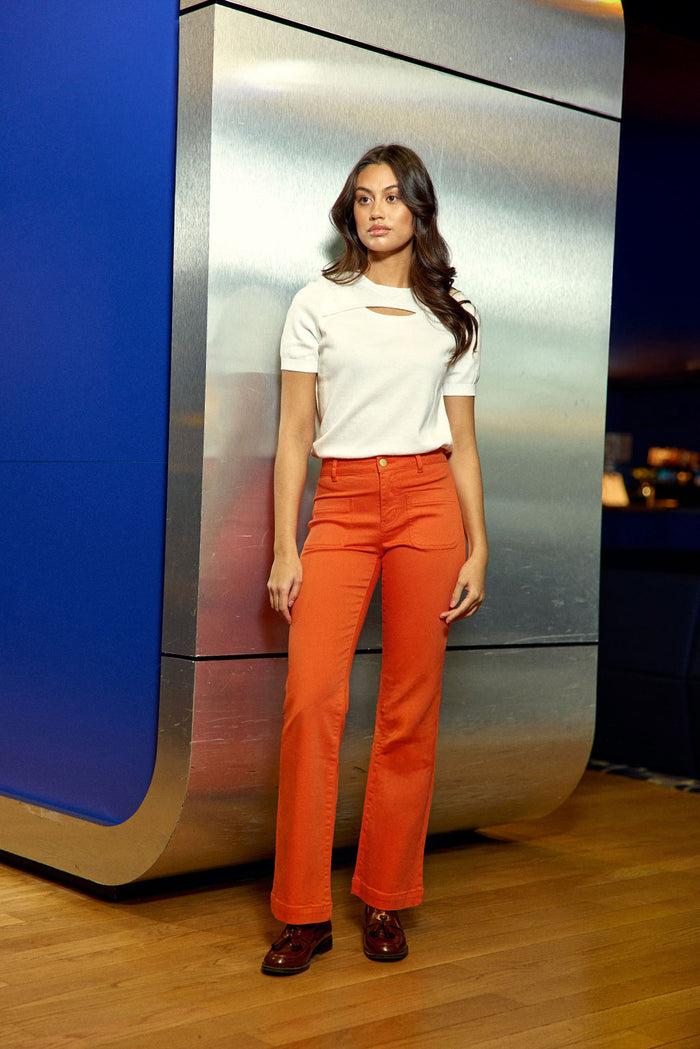 la petite étoile Jean flare orange - Sonny