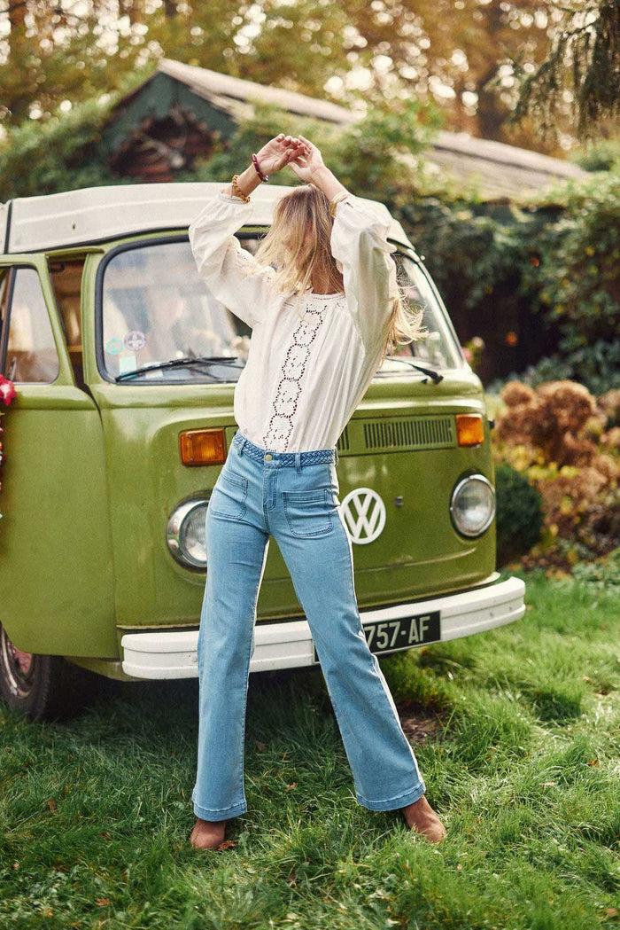 La Petite étoile Jean Flare Stone Clair - Sonny