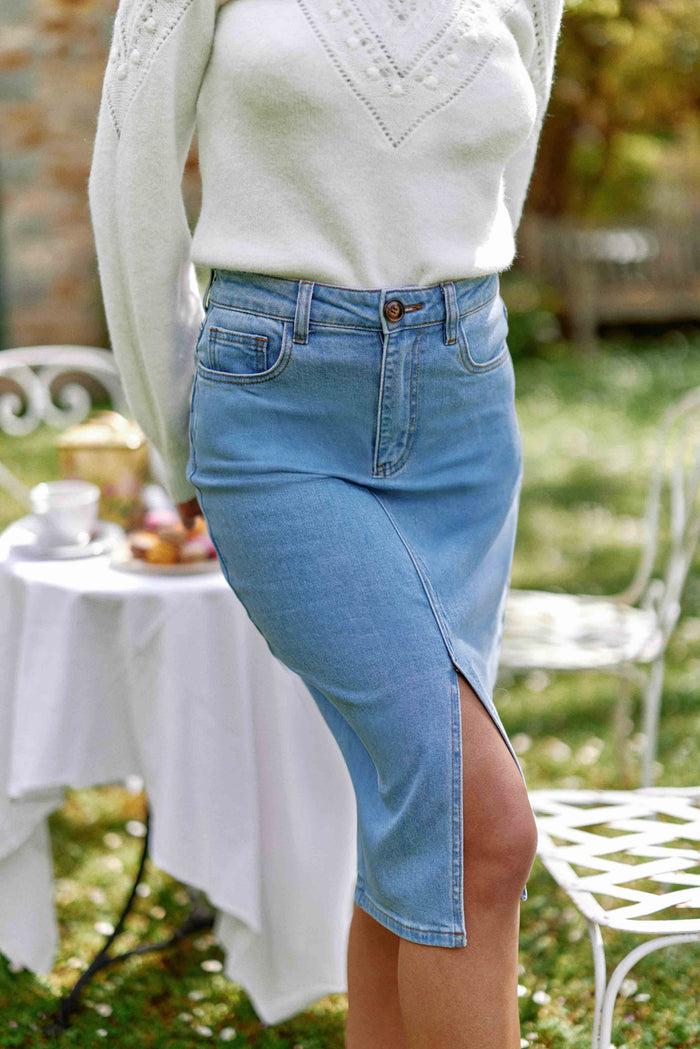 la petite étoile Jupe en denim stone - Jomia