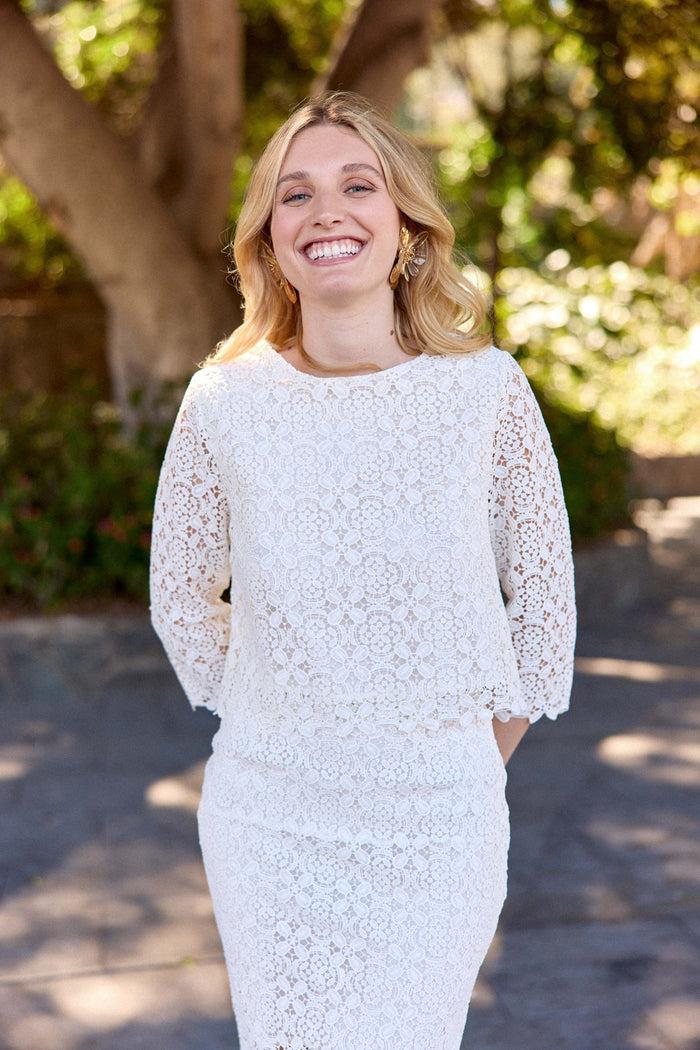 La Petite étoile Jupe En Guipure Ivoire - Joya