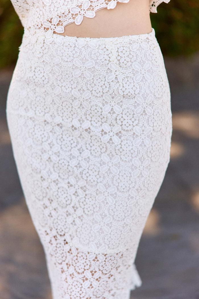 La Petite étoile Jupe En Guipure Ivoire - Joya