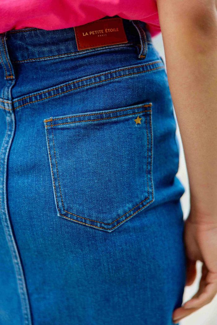 La Petite étoile Jupe En Jean Wash - Jomia