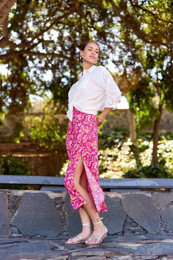 la petite étoile Jupe imprimé cachemire - Josane