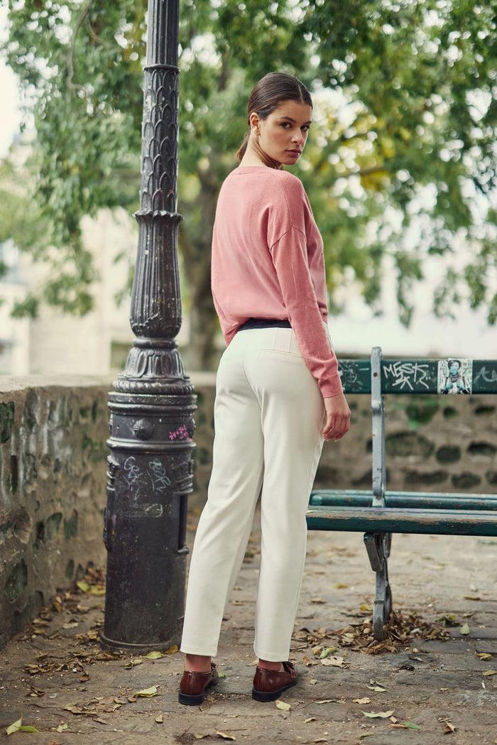 La Petite étoile Pantalon Cigarette écru - Perry