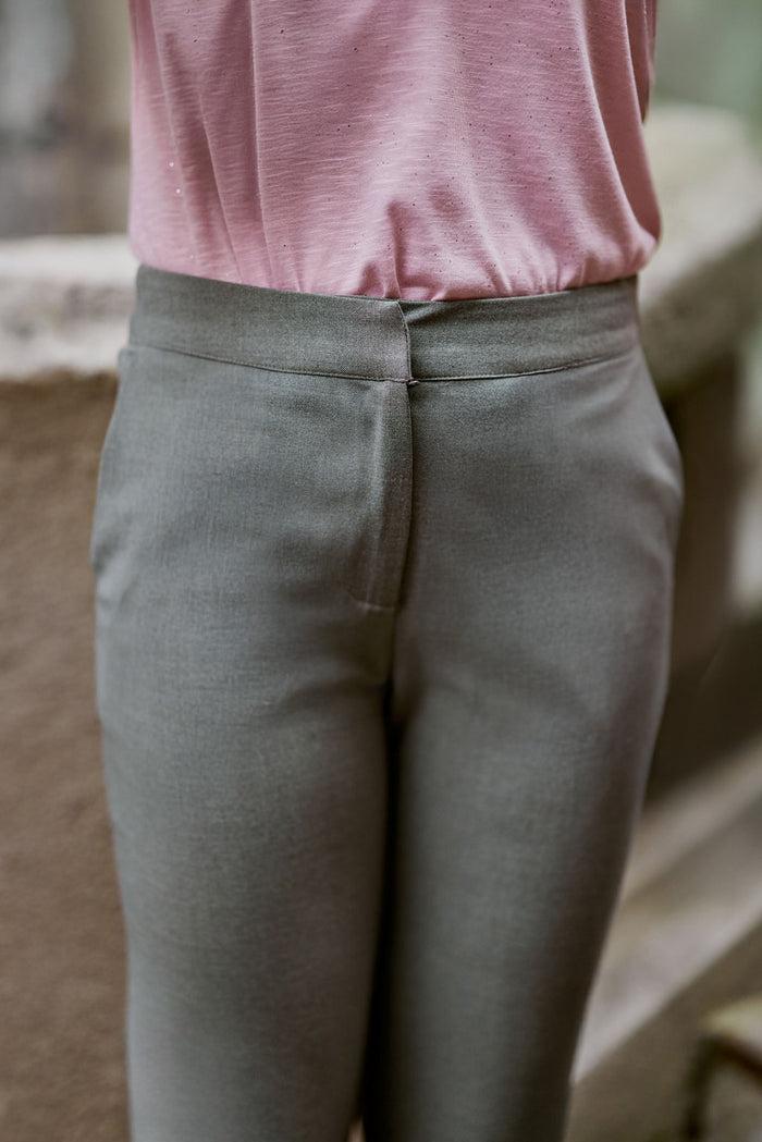 La Petite étoile Pantalon Cigarette Gris - Perry